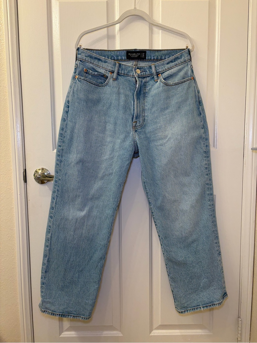 Abercrombie & Fitch vintage stretch athletic baggy medium wash men jean 32Wx28L